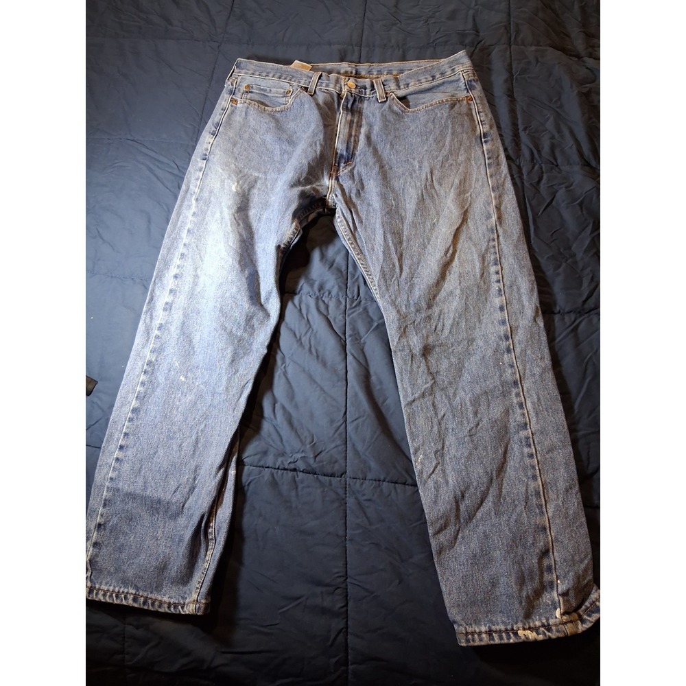 Levi's 505 Regular Fit Straight Jeans Men's 36x29 Medium Wash 100% Cotton